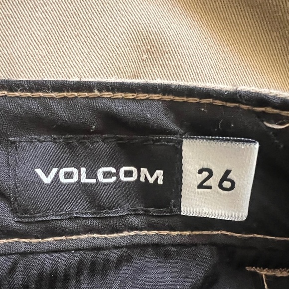 Volcom Vmonty Youth Khaki Pants Size 26 - Picture 3 of 5